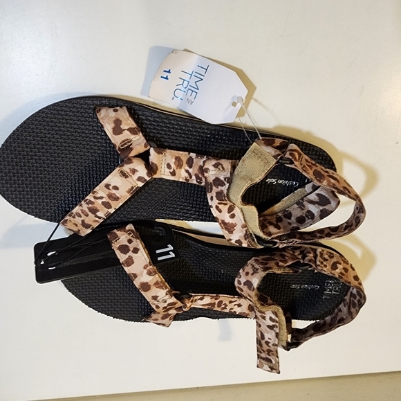 Time Tru leopard Sandals size 11 NWT - Picture 5 of 9